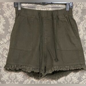 Olive Green Women's Shorts